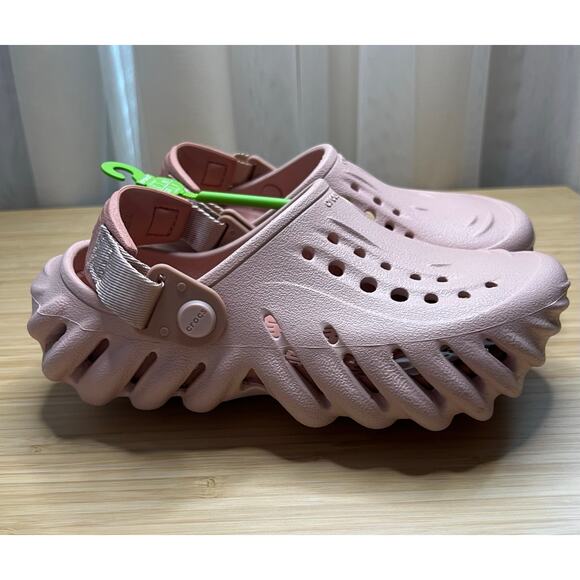 CROCS Other - Crocs Kids Sz. J1  Echo Pink Crosslite Molded Drop-in Footbed Comfort Shoe New!